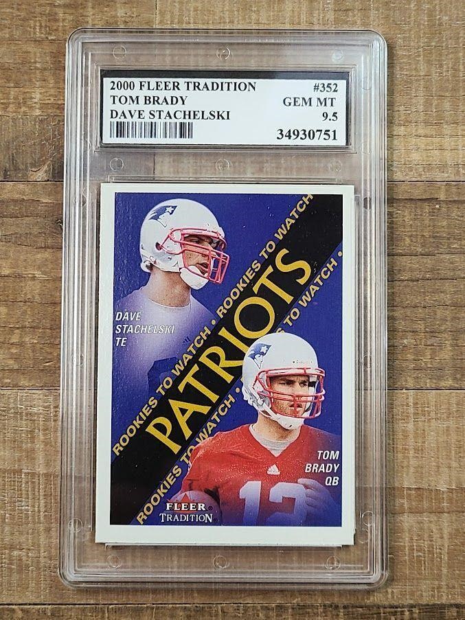 2000 Fleer Tradition #352 Tom Brady rookie card