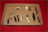 Lot of Pocket Knives and Lighters