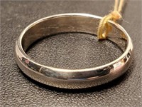 Sterling Silver Band Ring Size 13