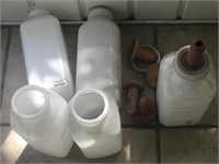 Lot of Used Calf Bottles