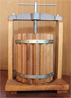 Wooden Press, base to top of frame 18"