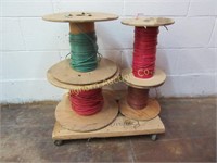 Copper Wire Various Sizes 4 Partial Spools in Lot