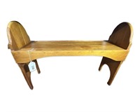 Primitive Slant Leg Bench