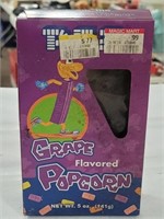 Pez - Grape Flavored Popcorn Vint. Advertising