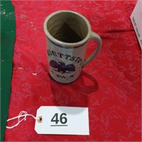 Burgettstown PA beer mug pottery