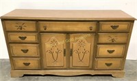 Solid Wooden Dresser w/ Etched Designs