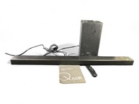 Powered on Samsung HW-R650 sound bar, Samsung