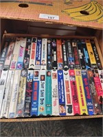 Double Stacked Box of VHS Movies