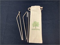5 pc Stainless Steel Straw Set