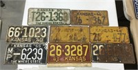 8 Kansas license plates