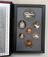 1991 Canadian 7 Coin Proof Set with Case & Cert.