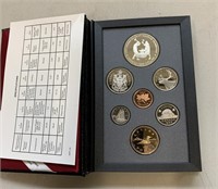 1988 Can. 7 Coin Proof  Set with Case & Cert.