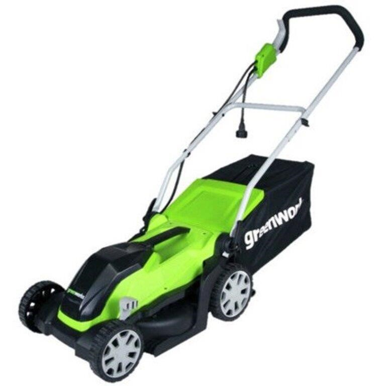 Greenworks 9 Amp 14 In. Electric Lawn Mower