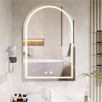 ULN - 24x36 LED Gold Bathroom Mirror