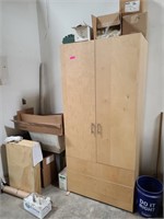 Tall Cabinet with Contents and Misc. Items