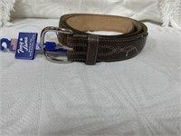 Tony Lama Leather Belt Sz 42