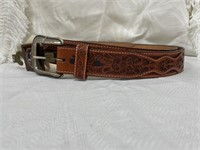 3D Leather Belt Sz 42
