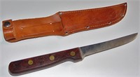 VINTAGE HERTER'S FIXED BLADE KNIFE & BELT SHEATH