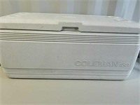 Coleman 150 large white cooler, 3 1/2 ft long