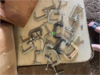 1 dozen small c-clamps