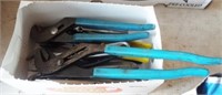 Pliers, vice grips, adjustable wrench, etc.