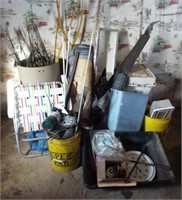 Large assortment of garage  items that includes