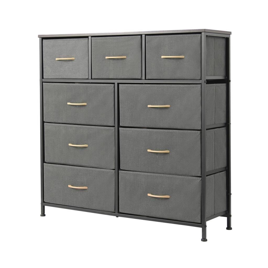 9 Drawer Dresser   TV Stand Fabric Storage Tower