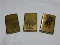 (3) ZIPPO LIGHTERS