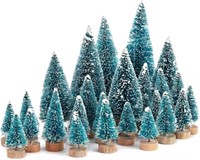 Shindel 45PCS Mini Sisal Snow Trees