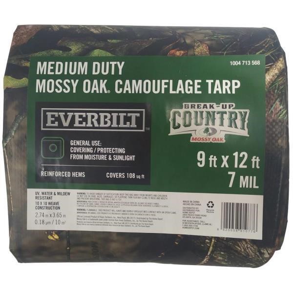 12 Ft. W X 9 Ft. L Brown Medium Duty Tarp