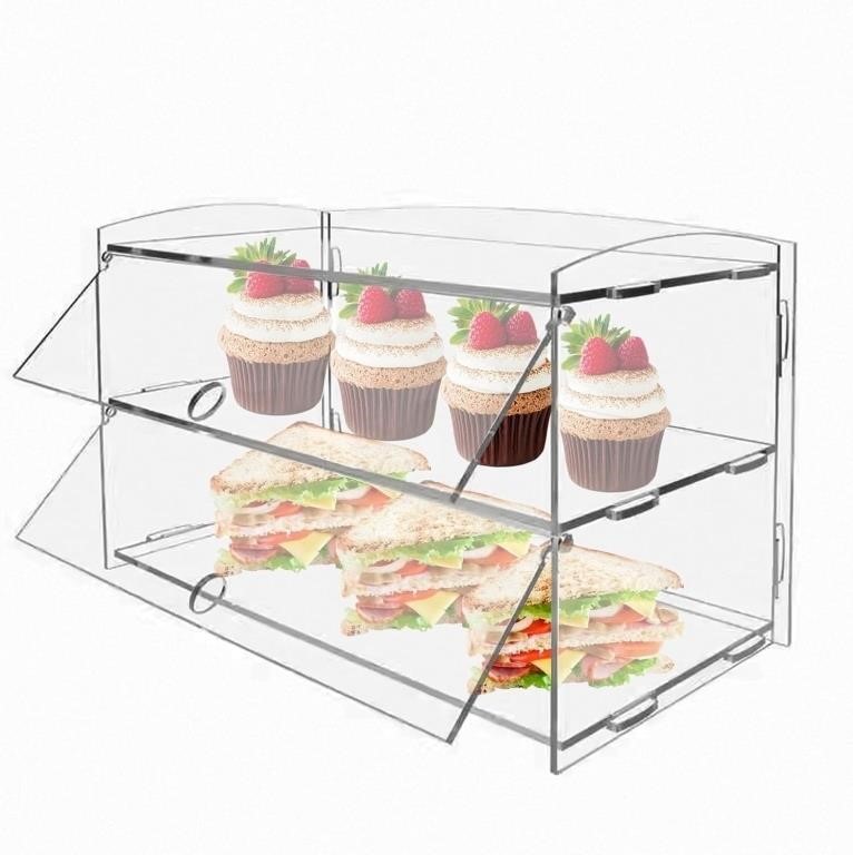 Acrylic Pastry Display Case, 2 Tray