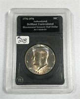 1976-D  Kennedy Half Dollar  BU   Rainbow toned