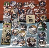 Anime/Manga lapel buttons - new
