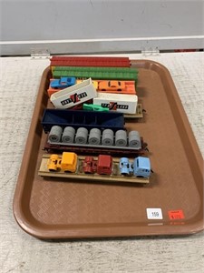 Assorted HO Scale Hobby Train Cars