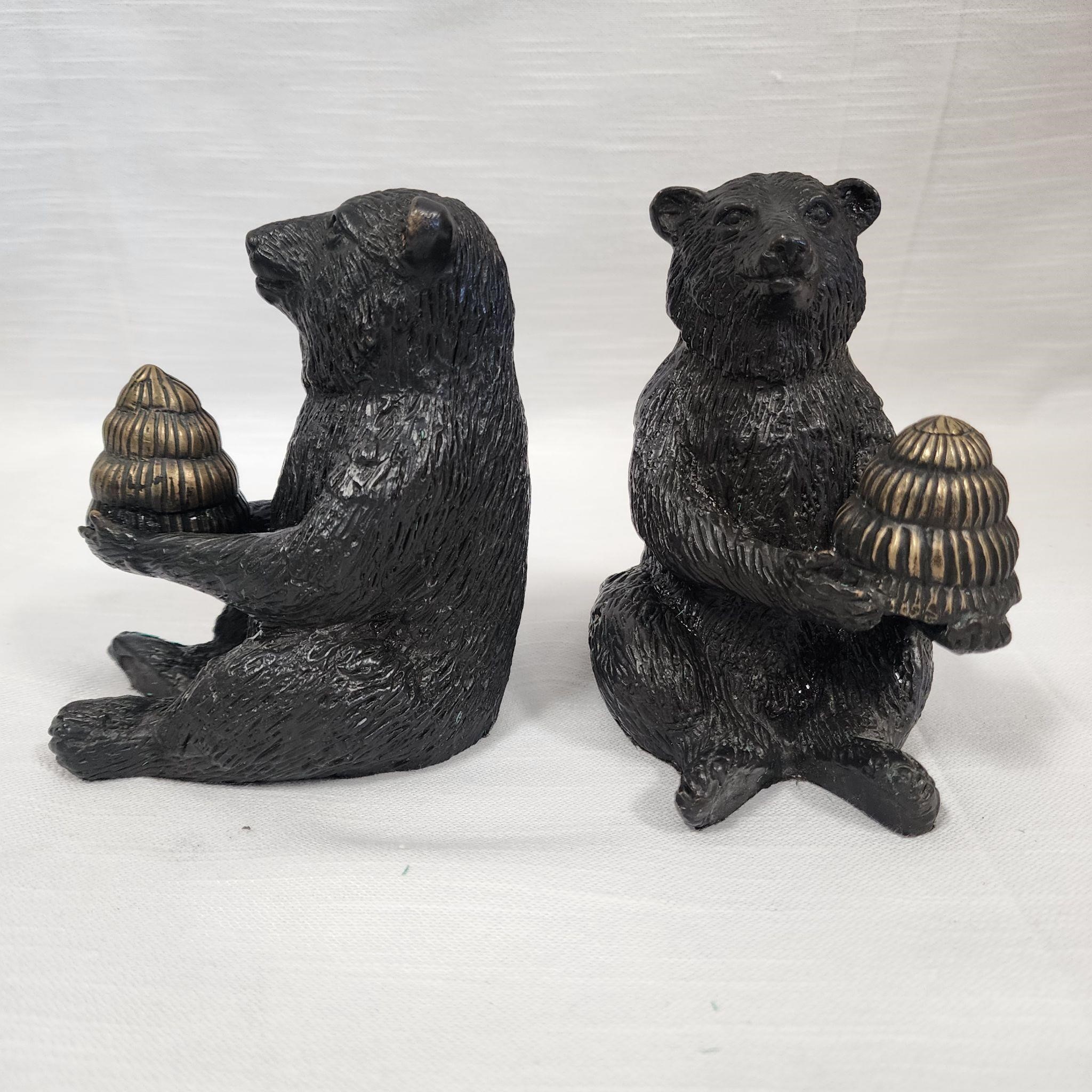 Two Metal 5" Bears