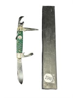 Vintage Girl Scout Pocket Knife & Sharpening Block