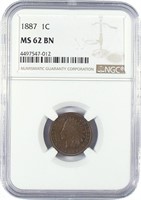 Nearly Choice 1887 Indian Cent.