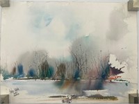 Charles Napier “Caliente, CA 4/25/96” Watercolor