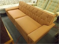 Vintage Re-Upholstered Sleeper Sofa -- 77" Wide