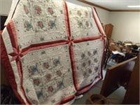 Amish Hand Stitched Quilt -- 109" x 107"