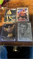 4 Cards Lot: Conor McGregor, The Rock, Muhammad Al