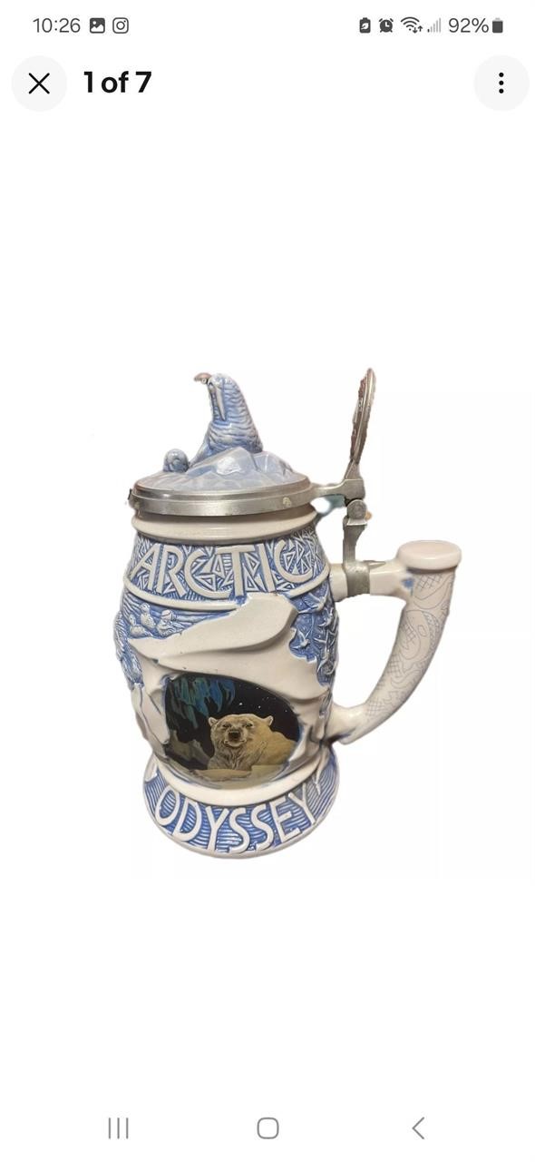 ARCTIC ODYSSEY Beer Stein #48929 Polar Bear 2001