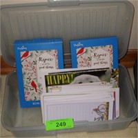 ASST. GREETING CARDS IN STORAGE BOX