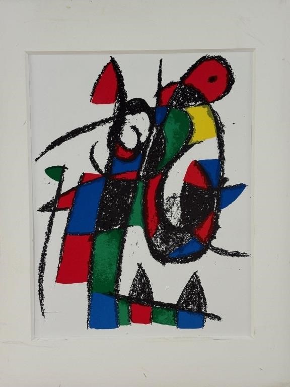 Joan Miro, Abstract Untitled Lithograph