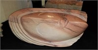 Pink Marble Sculpted Table Base