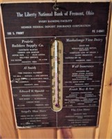 National Bank of Fremont Vintage Thermometer