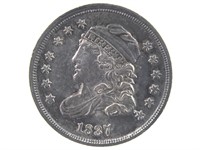 1837 Bust Half Dime, Large 5C