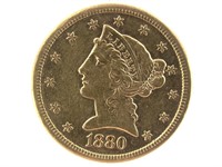 1880-S $5 Gold Half Eagle