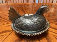 Vintage Hen on Nest Indiana Glass  K26