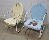 2 spring rocking chairs